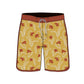 Scallop Hem Botanical Floral Printed Collection Boardshorts