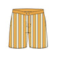 Split Foot Striped Design Collection Swim Trunks