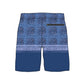 Straight Hem Geo Print & Striped Collection Boardshorts