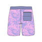 Scollap Hem Tie Dye Design Collection Swim Trunks