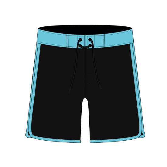 Scollap Hem Solid Color Collection Boardshorts