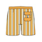 Split Foot Striped Design Collection Swim Trunks