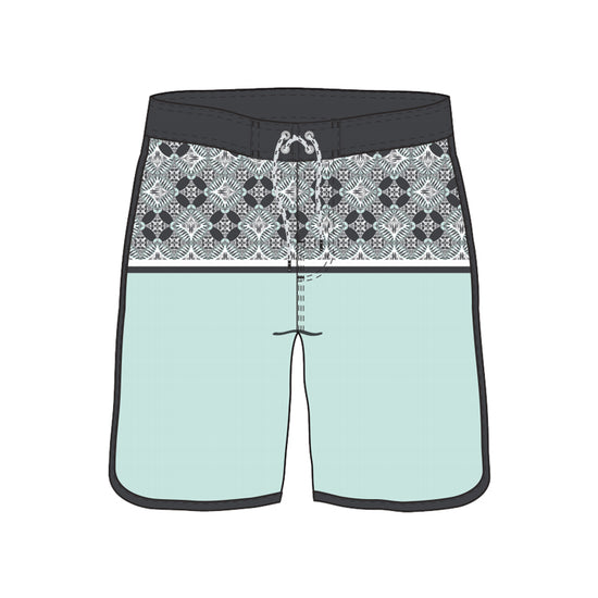Scollap Hem Texture Design Collection Boardshorts