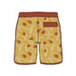 Scallop Hem Botanical Floral Printed Collection Boardshorts
