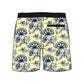 Split Foot Botanical Floral Printed Collection Swim Trunks