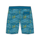 Straight Hem Coconut Tree Printed Collection Boardshorts