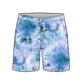 Straight Hem Tie Dye Design Collection Swim Trunks