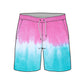 Straight Hem Color Gradient Collection Swim Trunks
