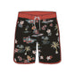 Scallop Hem Botanical Floral Printed Collection Boardshorts