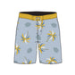 Straight Hem Coconut Tree Printed Collection Boardshorts