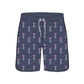Scollap Hem Pineapple Flower Printed Collection Boardshorts