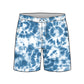 Straight Hem Tie Dye Design Collection Swim Trunks