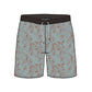 Split Foot Botanical Floral Printed Collection Swim Trunks