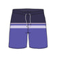 Split Foot Striped Design Collection Swim Trunks