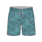 Straight Hem Texture Design Collection Swim Trunks