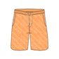 Scollap Hem Tie Dye Design Collection Swim Trunks