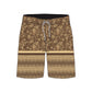 Straight Hem Geo Print & Striped Collection Boardshorts