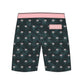 Straight Hem Coconut Tree Printed Collection Boardshorts