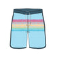 Scollap Hem Striped Design Collection Swim Trunks