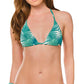 Mature Women Leaf Print Bikini Suit Customization