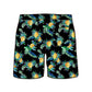 Straight Hem Pineapple Print Collection Swim Trunks