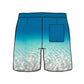 Straight Hem Ombre Print Collection Swim Trunks