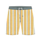 Straight Hem Striped Design Collection Boardshorts