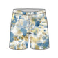 Straight Hem Tie Dye Design Collection Swim Trunks