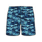 Straight Hem Coconut Tree Print Collection Swim Trunks