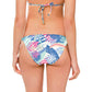 Mature Women Leaf Print Bikini Suit Customization