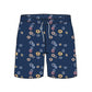 Straight Hem Mini Print Collection Swim Trunks