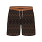 Split Foot Texture Design Collection Swim Trunks