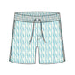 Straight Hem Tie Dye Design Collection Swim Trunks