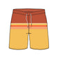 Split Foot Striped Design Collection Swim Trunks