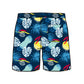 Straight Hem Floral Print Collection Swim Trunks