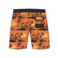 Straight Hem Coconut Tree Printed Collection Boardshorts