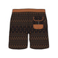 Split Foot Texture Design Collection Swim Trunks