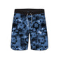 Scollap Hem Tie Dye Design Collection Swim Trunks