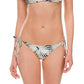 Mature Women Leaf Print Bikini Suit Customization