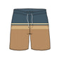 Split Foot Striped Design Collection Swim Trunks