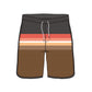 Scollap Hem Striped Design Collection Swim Trunks