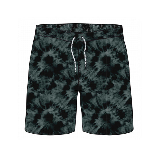 Straight Hem Tie Tyed Collection Swim Trunks