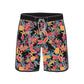 Scollap Hem Pineapple Flower Printed Collection Boardshorts