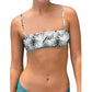 Mature Women Leaf Print Bikini Suit Customization