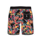 Scollap Hem Pineapple Flower Printed Collection Boardshorts