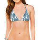 Mature Women Leaf Print Bikini Suit Customization