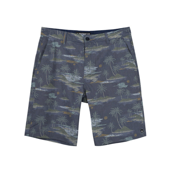Flower Leaf Printed Collection Hybrid Walk Shorts