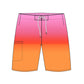 Straight Hem Color Gradient Collection Boardshorts