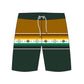 Straight Hem Striped Design Collection Boardshorts