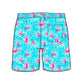 Straight Hem Floral Print Collection Swim Trunks